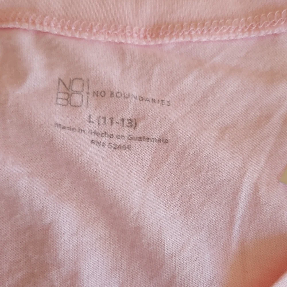 No Boundaries Girls Pink Short Sleeve T-Shirt L (11-13)